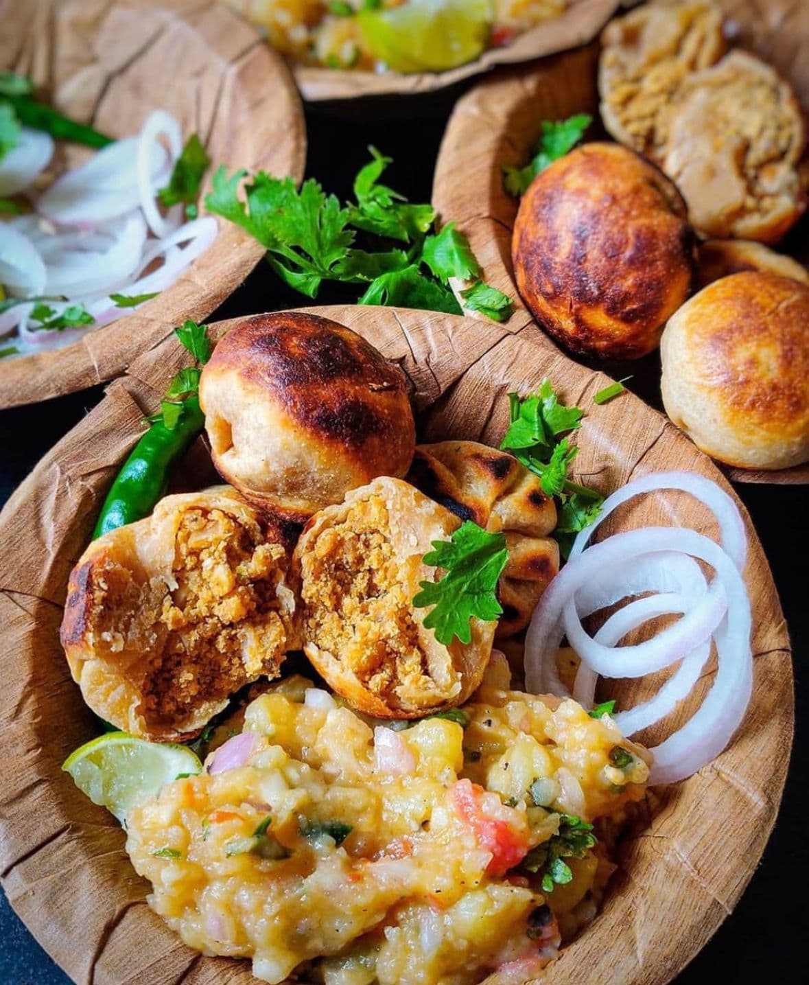 2 Litti Chokha with Amul/Gowardhan Ghee